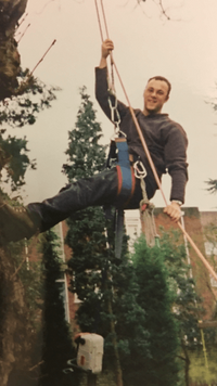 Terry in the 1990s working in London